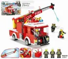 Конструктор Kazi Сити Пожарный водометный подъемник, 278 деталей