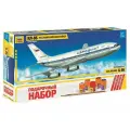 Сборная модель ZVEZDA Пассажирский авиалайнер Ил-86 (7001ПН) 1:144 разноцветный