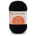 Пряжа Пехорка Хлопок Натуральный- 5 мотков 02 черный 100% хлопок 425м/100г