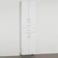 Шкаф-пенал для ванной Style Line Эко Стандарт напольный, 48 см, белый, подвесной