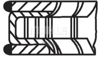 Кольца dm.72.50 +0.50 [1.2-1.5-2] 1 ПОР. Mahle/Knecht арт. 01184N1