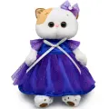 Мягкая игрушка Кошечка Лили в платье с блестящей сеточкой 27 см