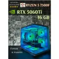 Мощный игровой ПК Ryzen 7500F RTX 5060ti (16gb) ddr5 32gb 1tb ssd m2 Bunker