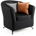 Кресло Евро экокожа черный