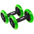 Ролики для пресса раздельные Starfit Rl-107, черный/ярко-зеленый