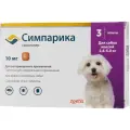 Zoetis  таблетки от блох и клещей Симпарика для собак и щенков массой 2,5-5 кг, 3 шт., 1 уп.