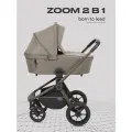 Коляска для новорожденных 2 в 1 MOWBaby ZOOM универсальная RA086 Milky