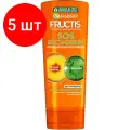 Комплект 5 штук, Бальзам - ополаскиватель Garnier Fructis SOS Восстановление , 387мл
