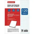 BRAUBERG Сменный блок (10 шт) 403260, клетка, 120 л., 10 шт., белый