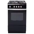 Электроплита De luxe 5004.12 э (без щитка и крышки) 50 см, 4 конфорки, черный