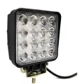 Фара светодиодная Вымпел WL-148CF (ближн. свет, кв. мет. корп. 16 LED, 48W)