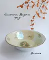 Салатник Мадонна винтажный, фарфор, деколь, золочение, ГДР