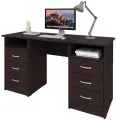 Стол письменный с двумя тумбами Хит-12, ШхГ: 140х50 см, цвет: Венге
