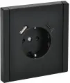Розетка с заземлением, IEK FORTE&PIANO FP147 со шторкой, винтовое крепление, цвет Черный 16А USB A+C