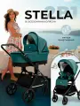 Коляска 2 в 1 для новорожденных Sweet Baby Stella Green с сумкой для мамы