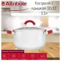 Кастрюля с крышкой DELICE 3.3л ATTRIBUTE STEEL ASD002