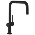 Кухонный смеситель однорычажный, U 220, 1jet Hansgrohe 72806670, матовый черный