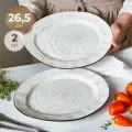 Набор овальных фарфоровых тарелок, 2 шт, 27 см - Тарелки для сервировки - Для подачи блюд