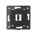 Розетка HDMI, 1 пост, Livolo Original, черный цвет, механизм, VL-FCHD-2BP
