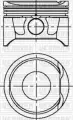 YENMAK 3104171050 Поршень ДВС с кольцами Renault Megane. Clio 1.6 16V K4M =79.5 1.2x1.5x2.5 +0.50 98>