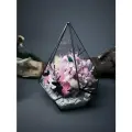 Флорариум с сухоцветами от Flolefor «Розовое облако», 14x14x18 см (ДxШxВ)