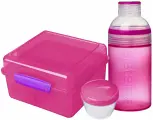 41580 Набор ланчбокс 2л и бутылка 480мл красный