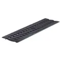 Решетка чугунная косичка Norma DN100 C250 500*136*17.5 (31017C)