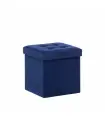 Пуф Leset Плуто складной с крышкой, велюр синий