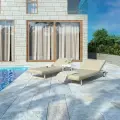 Шезлонг Ideal Patio Costa Белый/Бежевый Размеры: Высота 250мм Глубина 780мм Ширина 2030мм