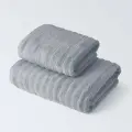 Набор махровых полотенец 2 штуки (50x90; 70x130) Ecotex Лайфстайл, цвет серый