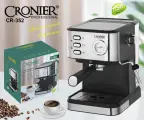 Кофеварка Электрическая CRONIER CR-352 / Кофемашина рожковая с капучинатором, 1,5 л