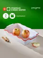 Форма керамическая для запекания Pragma 26, клюквенно-белый, 34,8х20,5 см