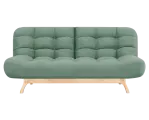 Диван-кровать Вилсон, прямой, 195*100*90, спальное 130*195, рогожка зеленая