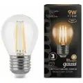 Лампа Gauss LED Filament Шар E27 9W 680lm 2700K