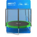Батут каркасный UNIX Line Simple 10 ft, с внешней защитной сеткой, диаметр 305 см, до 140 кг, зеленый