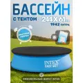 Бассейн детский для дачи надувной 28106 с тентом, 244х61см