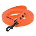 Поводок из биотана 7 м, ширина 20 мм, Woofy Iron, прорезиненный, водостойкий, оранжевый