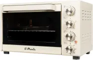 Духовка электрическая настольная, 40 л, Независимая регулировка температуры Верхнего и Нижнего ТЭНов, Конвекция, Автоотключение по таймеру, il Monte EO-4012