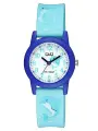Наручные часы Q&Q, голубой, синий, белый