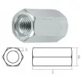 Гайка М10 удлиняющая, цинк, (600 шт в коробе) STARFIX (SM-86963-600)