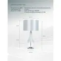 Декоративная настольная лампа Arte Lamp NAOS A5043LT-1WH / E27 / 1х60Вт / IP20 / хром