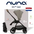 Прогулочная коляска с реверсивным блоком Nuna Triv next цвет Наzеlwооd всесезонная с большими колесами