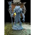 Миниатюра Фигурка RAID Shadow Legends - Gizmak, Гизмак 8,9см 1/24 (ФанАрт, Серая, предназначена для самостоятельной покраски)