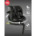 Автокресло детское поворотное на 360, Kidster Happy Baby, группа 0+/1/2/3 (до 36 кг), i-size, крепление isofix, черный