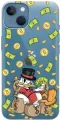 Силиконовый чехол на Apple iPhone 13 / Эпл Айфон 13 с рисунком Rich Scrooge