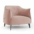 Кресло дизайнерское BELLO GRANDE из велюра. Цвет розово-бежевый. Размер 73x81x79 (д/ш/в)