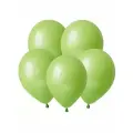 Лайм, Пастель / Lime green, латексный шар, 25 см, 50 шт