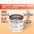 Адаптер дымохода Моно М-М 430-0.8 D180 неутепленный