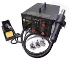 Паяльная станция KADA 852D+ 580 Вт, компрессорный фен, керамический нагреватель, терморегуляция