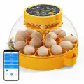 Инкубатор YuXi 16 для высиживания яиц с управлением через приложение, индикацией температуры и влажности, автоматическим поворотом яиц, подходит для высиживания цыплят, уток и перепелиных яиц
